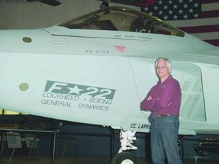 Mike Dennis F-22 Raptor Stealth Fighter prototype at the USAF Museum, Wright-Patterson AFB.