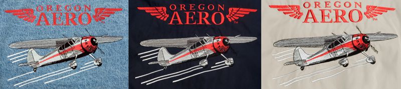 Oregon Aero Logo Embroidery