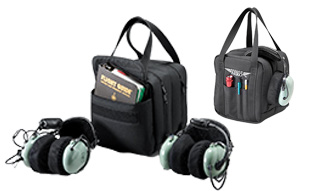 Double Headset Bag w/Checklist Book Pocket